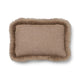 Wool Cushion | Long Wool trim  | 52x52 cm |34x52 cm Beige/Taupe