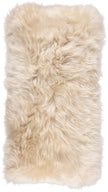 Long Wool Sheepskin Cushion | 28x56 cm Linen