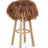 Theo Bar Stool + Cover | Oak Legs | Icelandic Sheepskin Rusty Brown