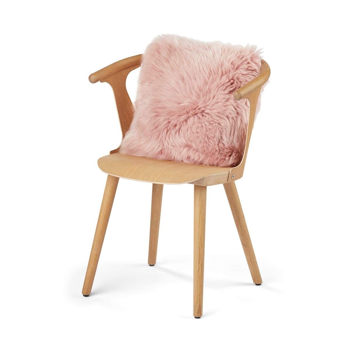 Sheepskin Cushion | Long Wool | New Zealand | 40x40 cm Rosa