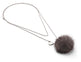 Necklace Pom Pom  Dark Blue Irish