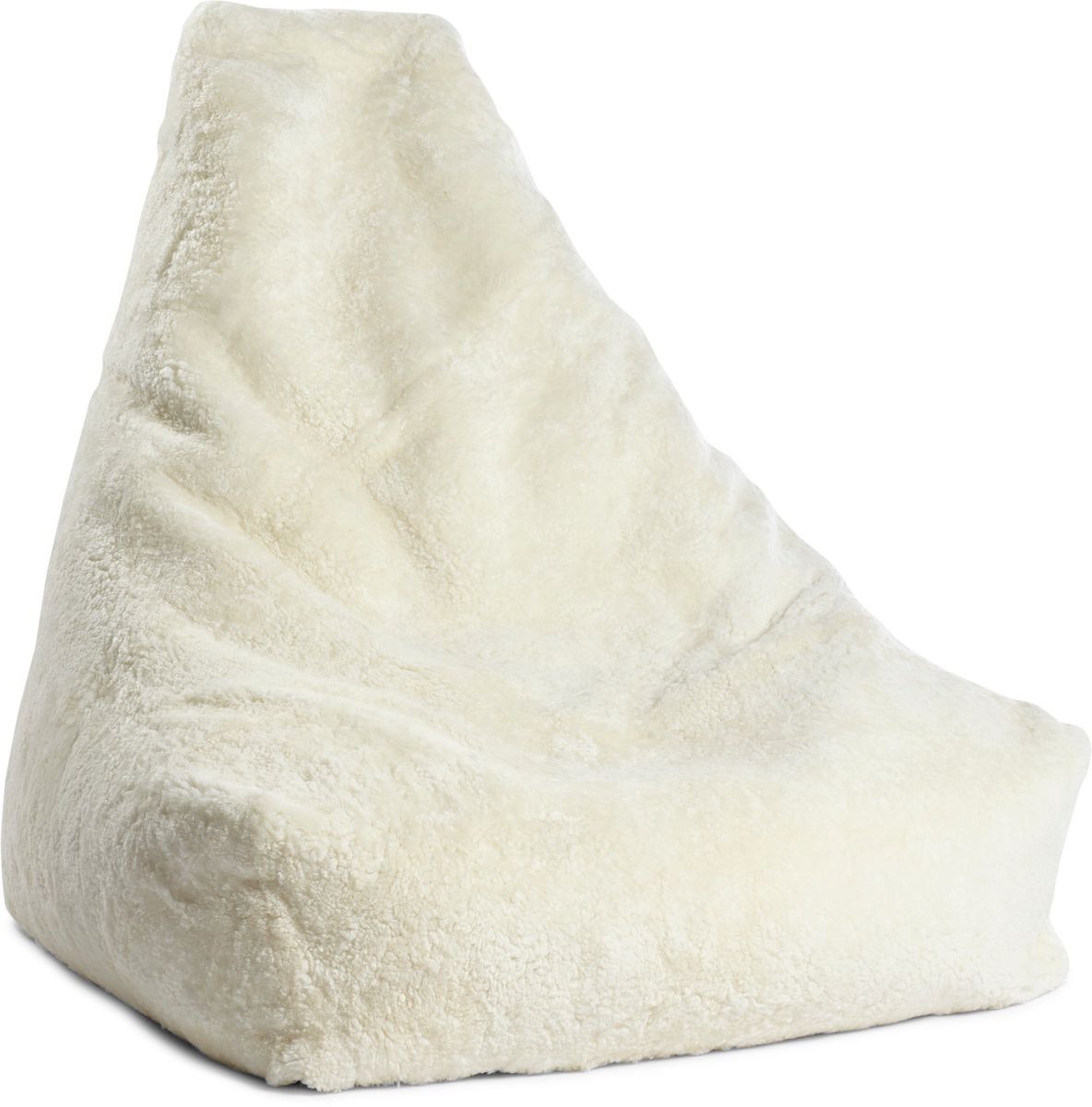 Sheepskin Bean Bag Chair | Short Wool | 100x100x80 cm Ivory