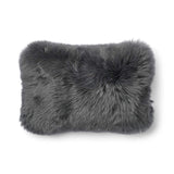Long Wool Sheepskin Cushion | 52x52 cm | 34x52 cm Rock/Steel