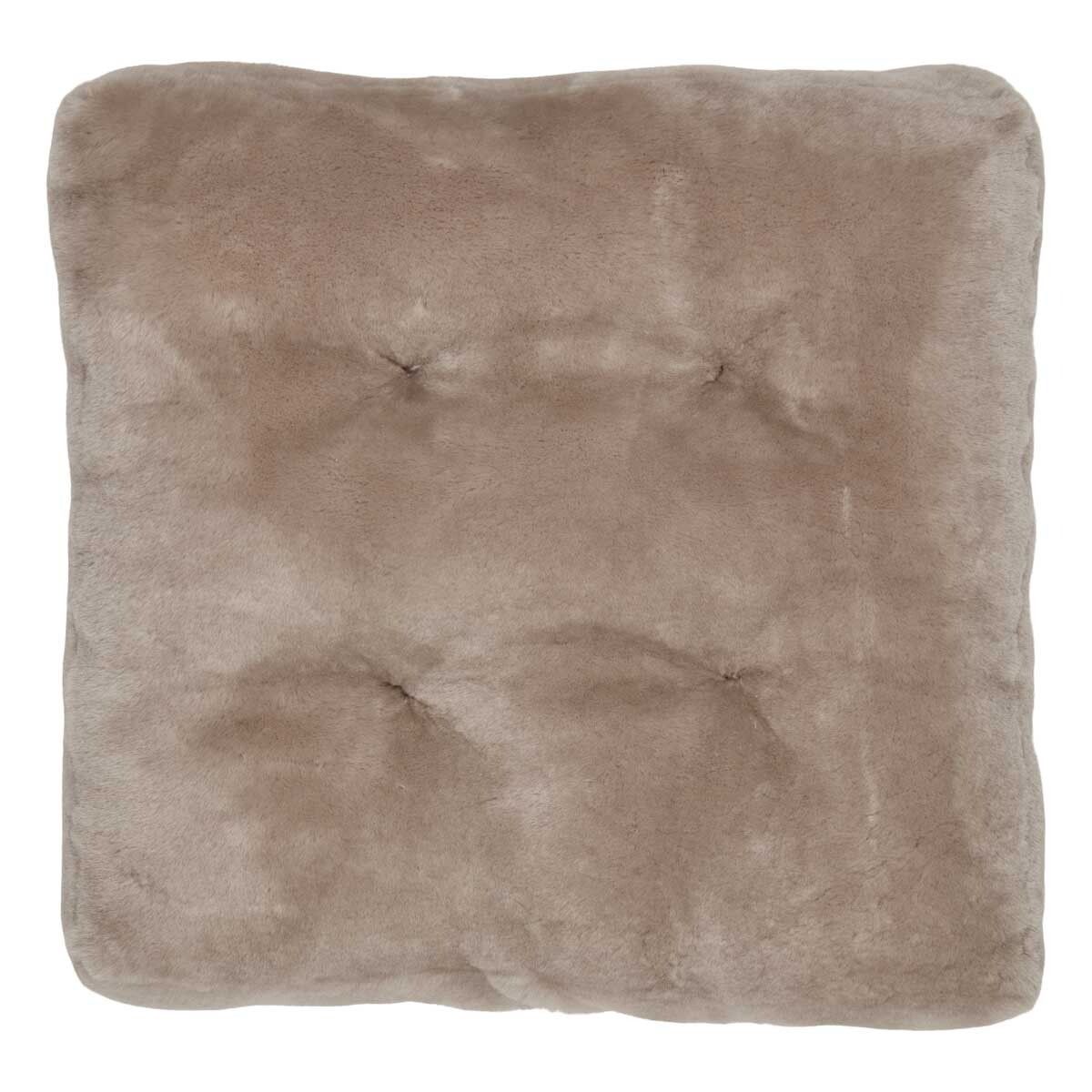 Moccasin Seat Cover | Calfleather backing Silver Grey