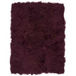 Throw of Curly Sheepskin | 140x180 cm Aubergine