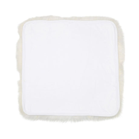 Seat Cover | With Backing | Long Wool | New Zealand | 40x40 cm Ivory