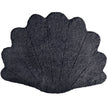 Short Wool Curly Sheepskin Shell Design Rug | 210x150 cm Anthracite