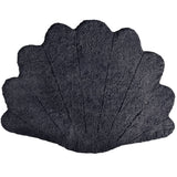 Short Wool Curly Sheepskin Shell Design Rug | 210x150 cm Anthracite