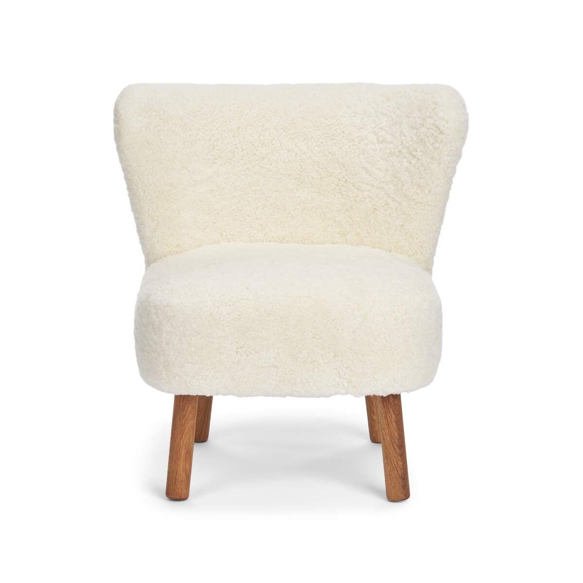 Emily Lounge Chair | Short Wool Ivory