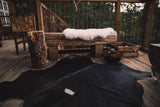 Premium Natural Cowhides | XXL Size | Brazil Solid Black