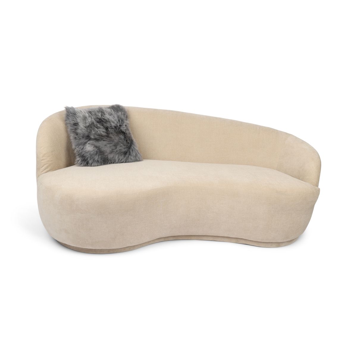 Cushion Cover | Long Wool | New Zealand | 40x40 cm Steel