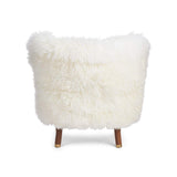 Emil Lounge Chair | Long Wool Snow White