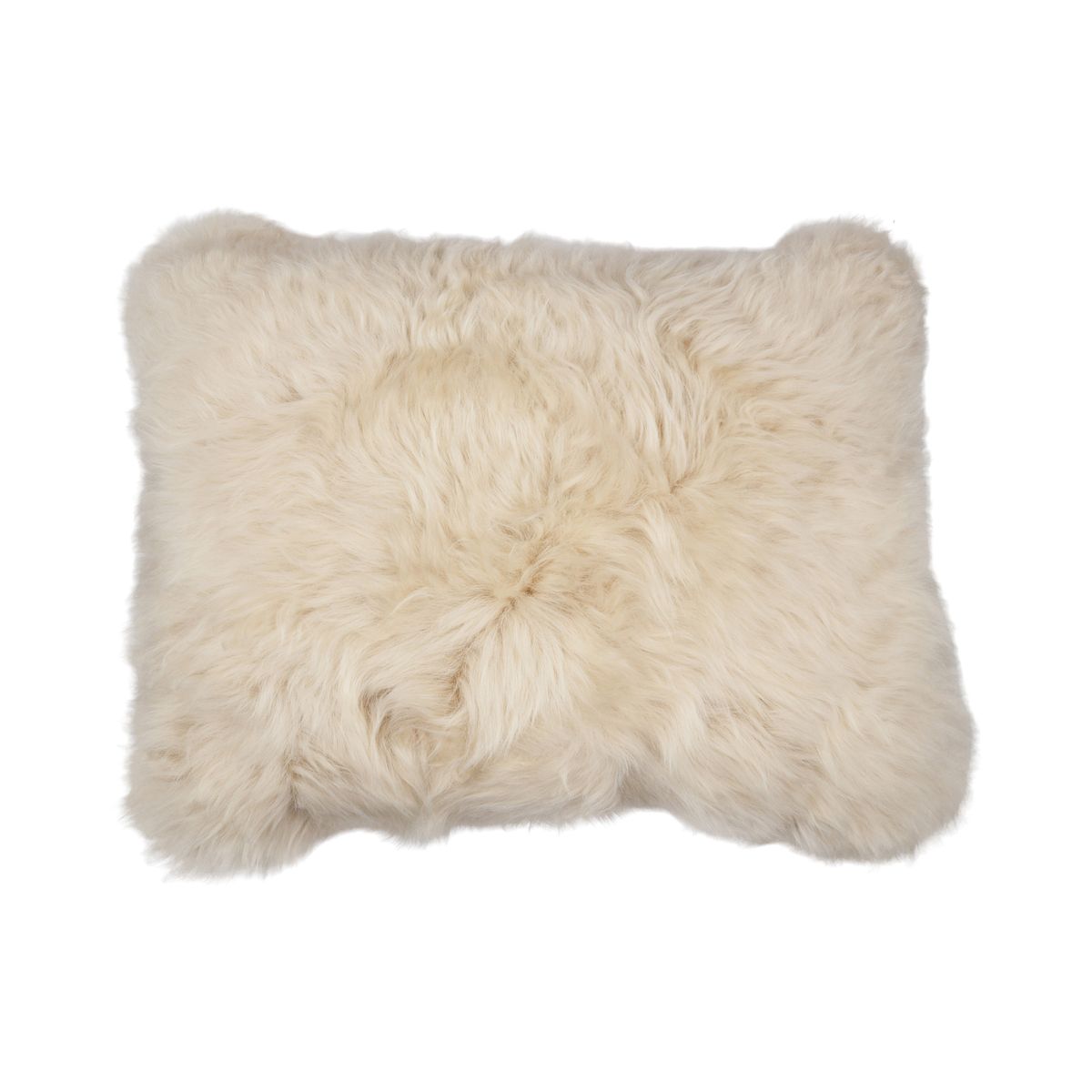 Sheepskin Cushion | Long Wool | New Zealand | 35x45 cm Linen