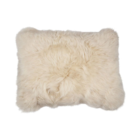 Sheepskin Cushion | Long Wool | New Zealand | 35x45 cm Linen