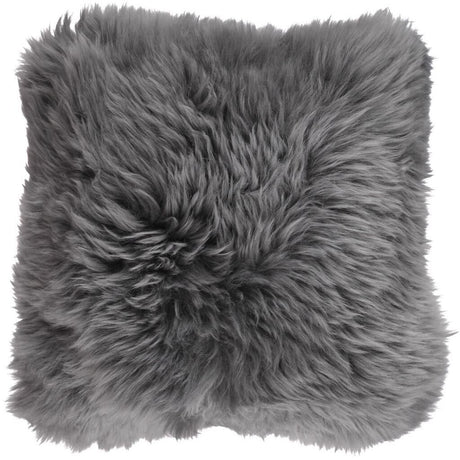 Long-Wool Sheepskin Cushion | 35x35 cm