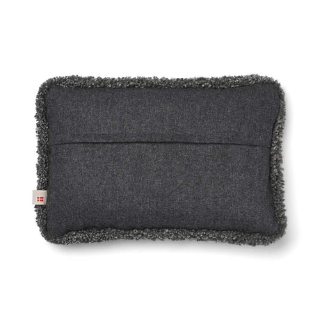 Short-Wool Sheepskin Cushion | SW trim | 52x52 cm | 34x52 cm Rock/Graphite