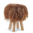 Theo Stool + Cover | Oak Legs | Icelandic Sheepskin Rusty Brown