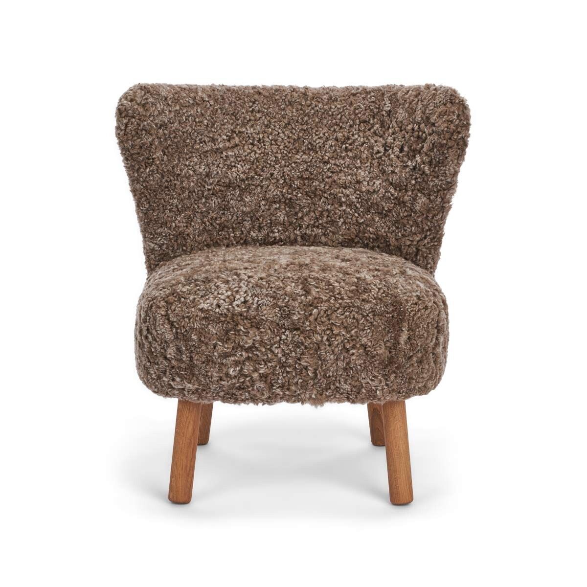 Emily Lounge Chair | Short Wool Taupe