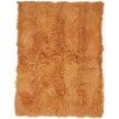 Throw of Curly Sheepskin | 140x180 cm Imperial Yellow