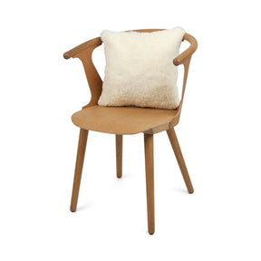 Sheepskin Cushion | Short Wool | New Zealand | 40x40 cm White