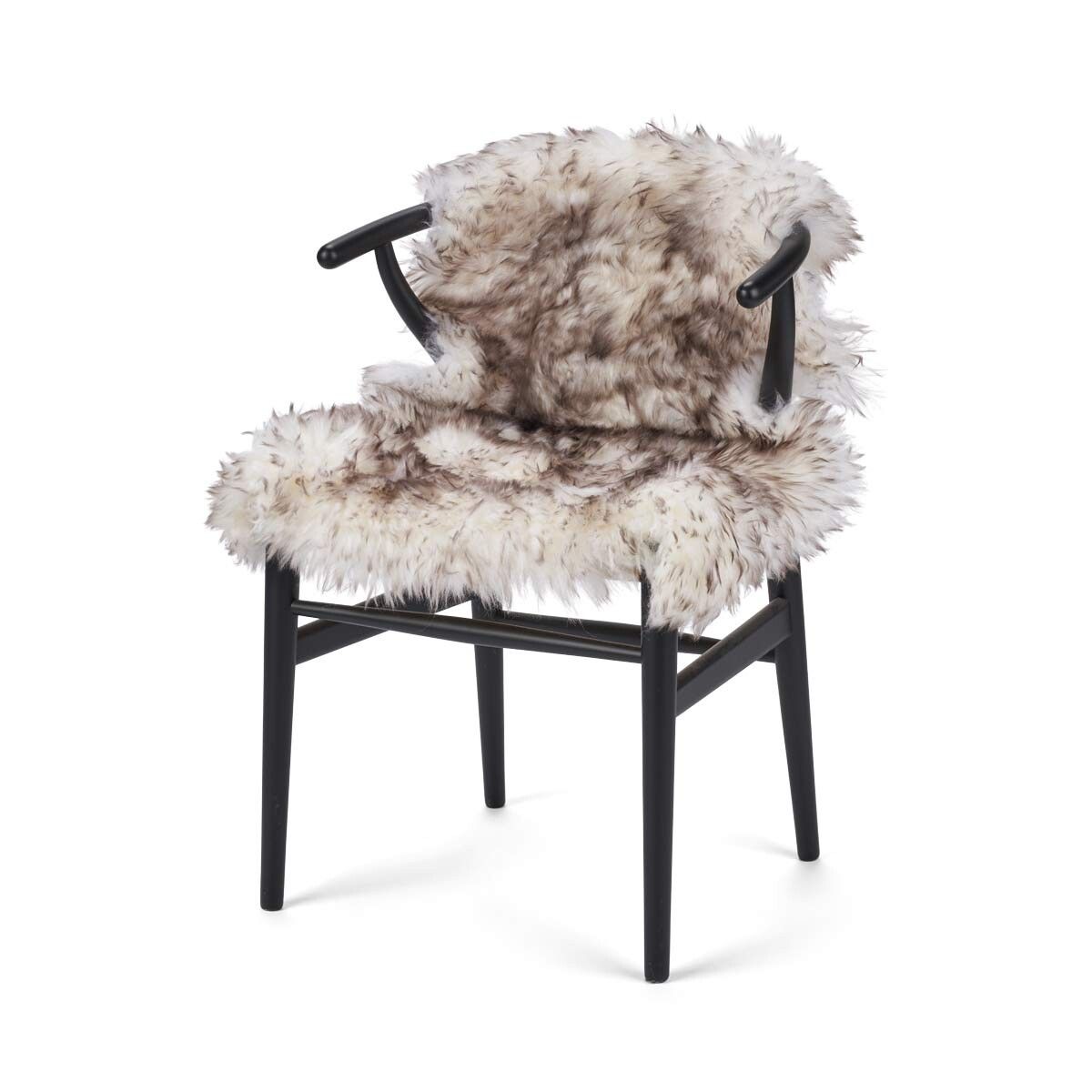 Merino Sheepskin Dyed | New Zealand | Long Wool | approx. 90x60 cm Wolf Tip