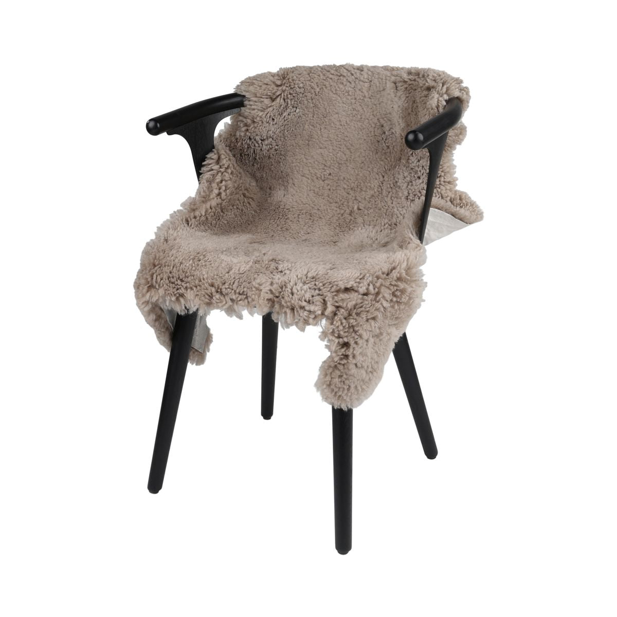 Back Country Sheepskin | New Zealand | Long Wool Curly | 90 cm Dark Beige