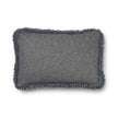 Short-Wool Sheepskin Cushion | SW trim | 52x52 cm | 34x52 cm Stone/Light Grey