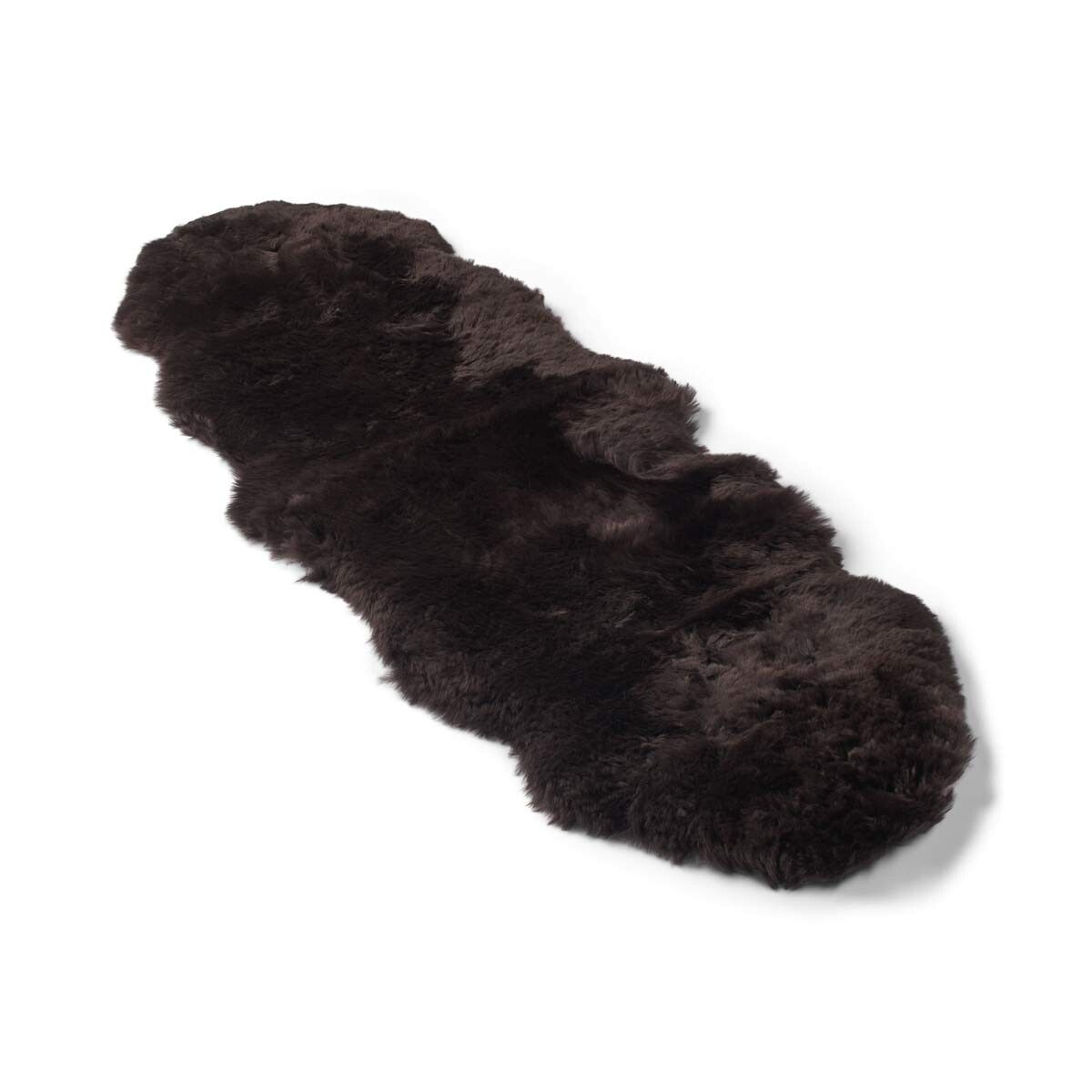 Merino Double Sheepskin | Long Wool | 170x60 cm Chocolate