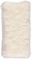 Long Wool Sheepskin Cushion | 28x56 cm Ivory