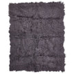 Throw of Curly Sheepskin | 140x180 cm Steel