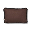 Short Wool Sheepskin Cushion | Two-sided |52x52 cm  | 34x52 cm  Brown/Cappuccino