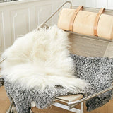 Icelandic Sheepskin | Long Wool | 120+ cm Natural Grey