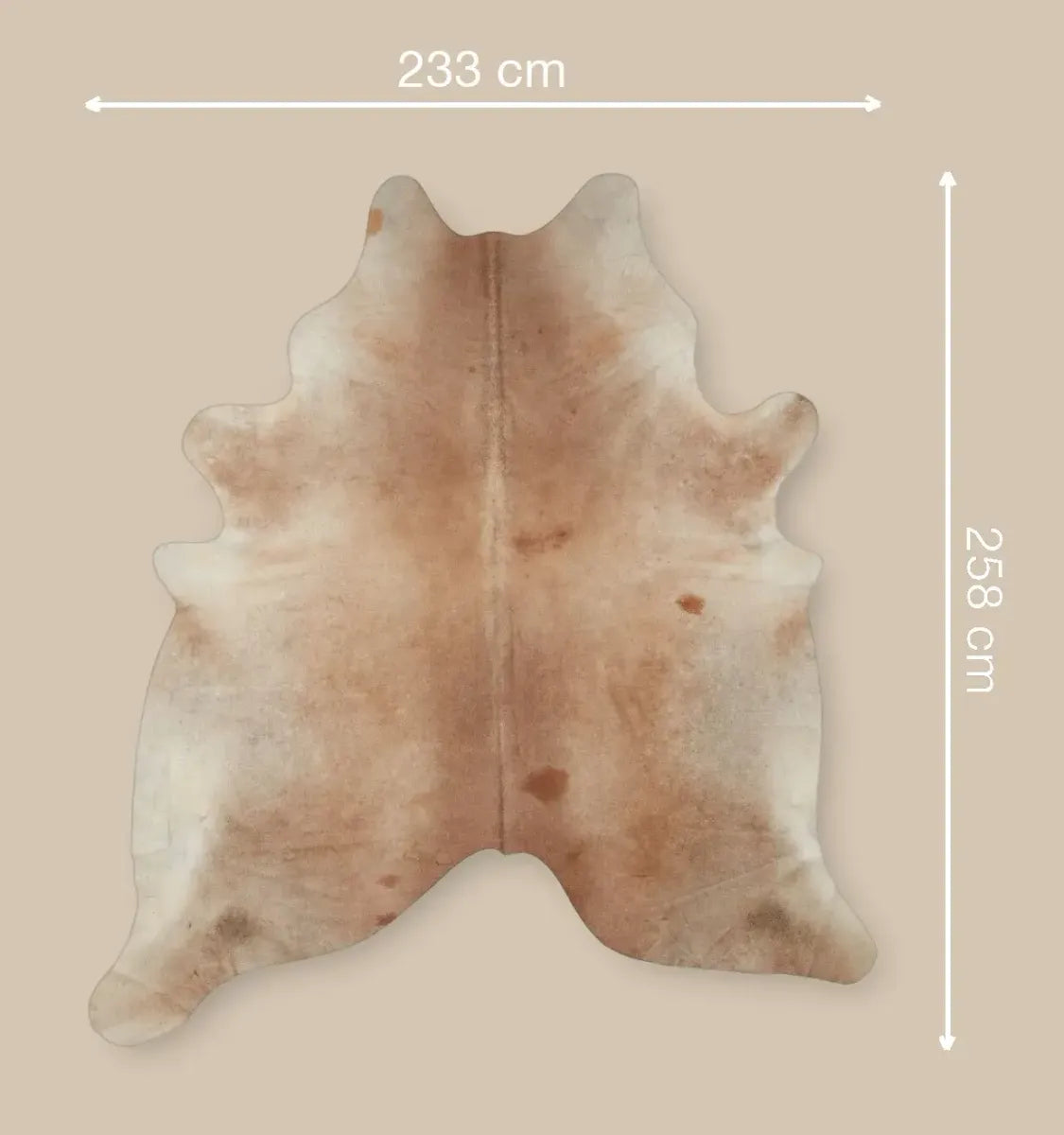 Cow Hide Rug | Grey Beige | 3,7 sqm Grey Beige