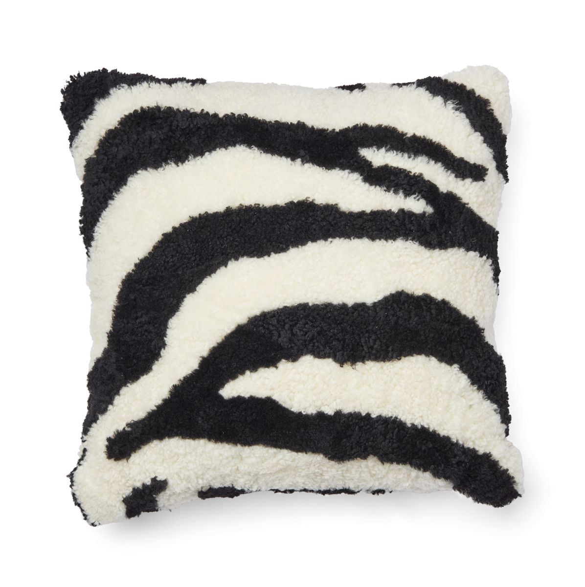 Zebra Cushion | Doublesided | 60x60 cm Black/Ivory