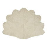 Short Wool Curly Sheepskin Shell Design Rug | 210x150 cm