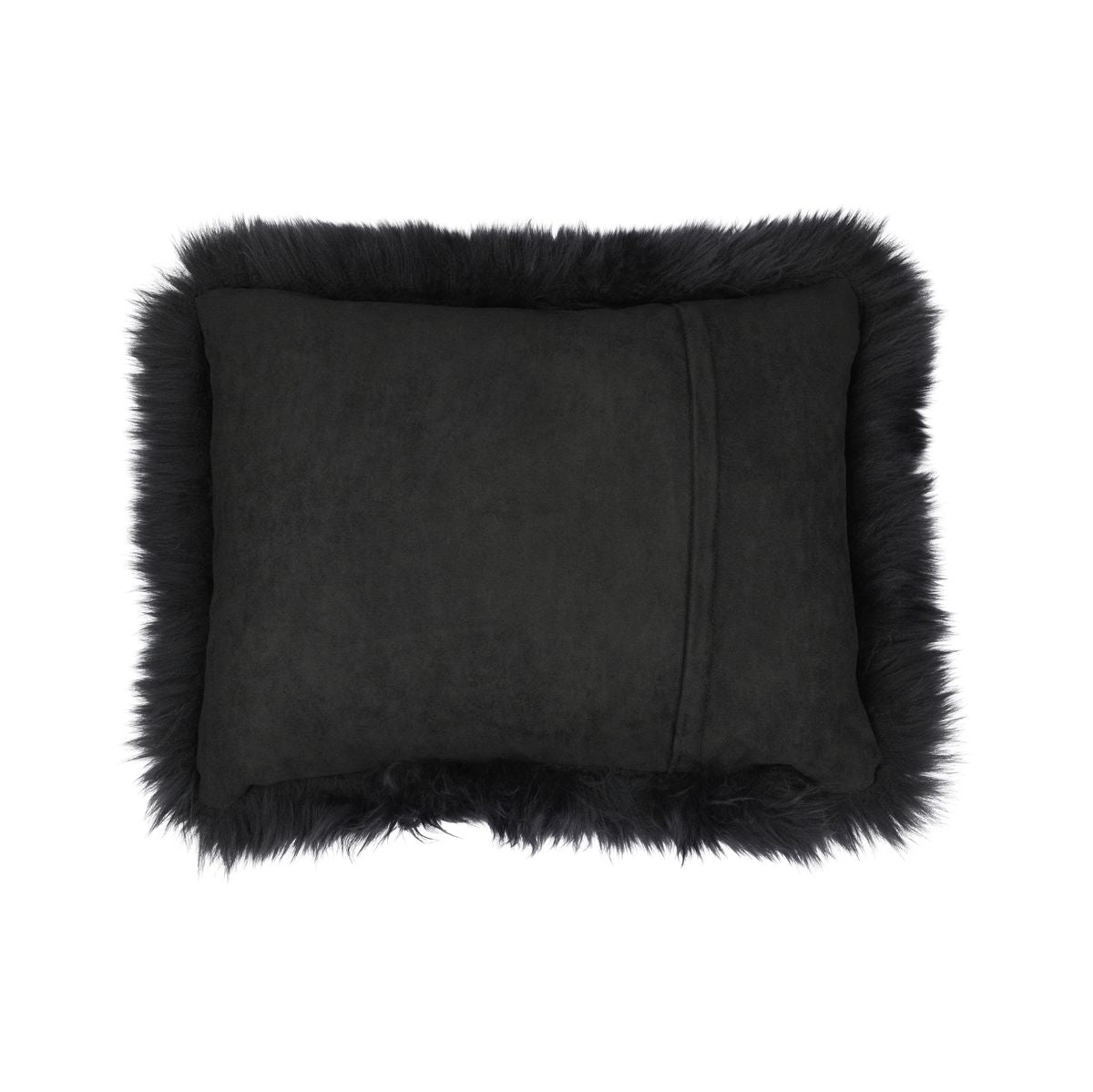 Sheepskin Cushion | Long Wool | New Zealand | 35x45 cm Black