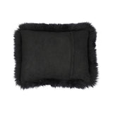 Sheepskin Cushion | Long Wool | New Zealand | 35x45 cm Black