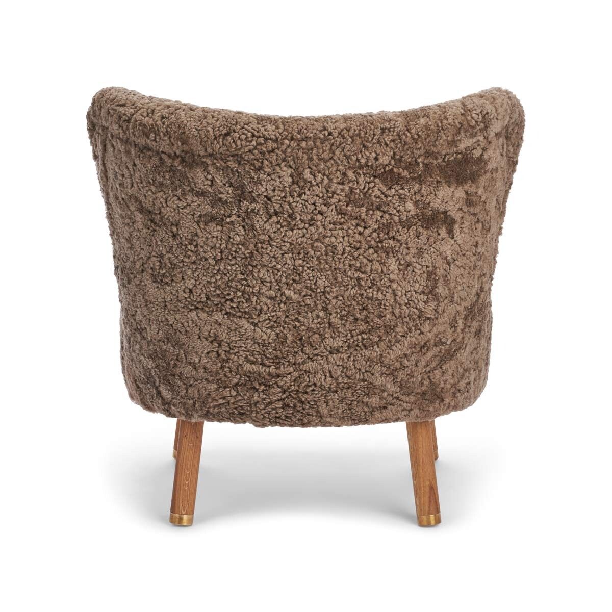 Emil Lounge Chair | Short Wool Taupe