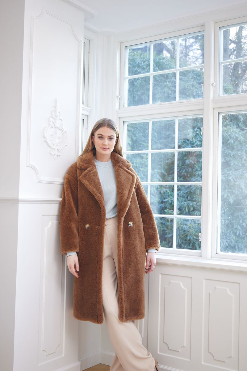 Donna Coat Teddy Brown