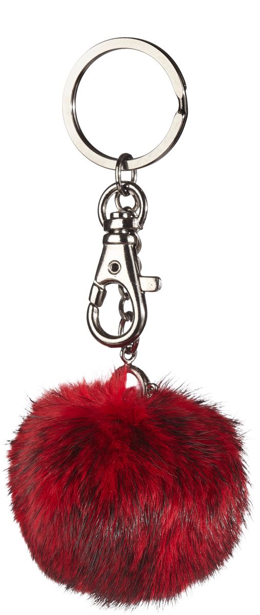 Pom Pom Keyring Black Metal