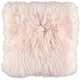 Long-Wool Sheepskin Cushion | 35x35 cm Candy