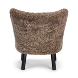 Emily Lounge Chair | Short Wool Taupe