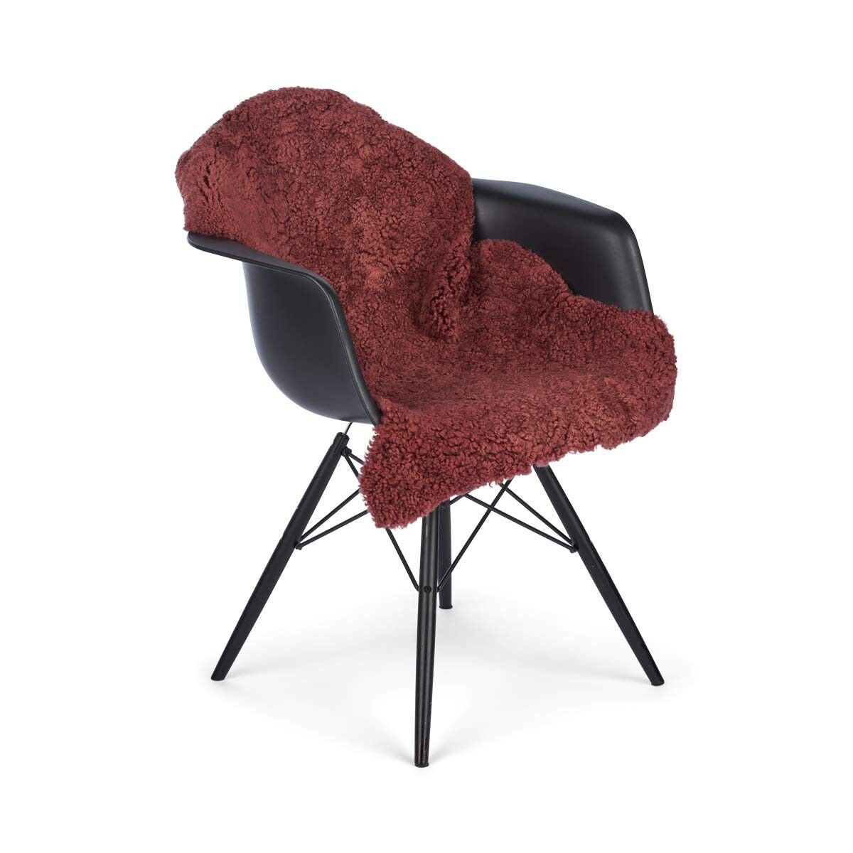 New Zealand Sheepskin | Short Curly Wool | Rug 100 cm Spiced Apple