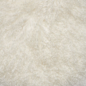 Lina Lounge Chair | Tibetan Sheepskin | Long Wool Ivory
