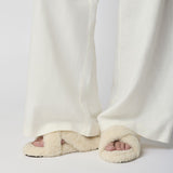 Curly Cross Slipper Honey