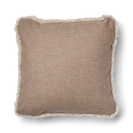 Short-Wool Sheepskin Cushion | 52x52 cm Beige/Pearl