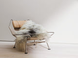 Icelandic Sheepskin | Long Wool | Natural colors | 90 cm