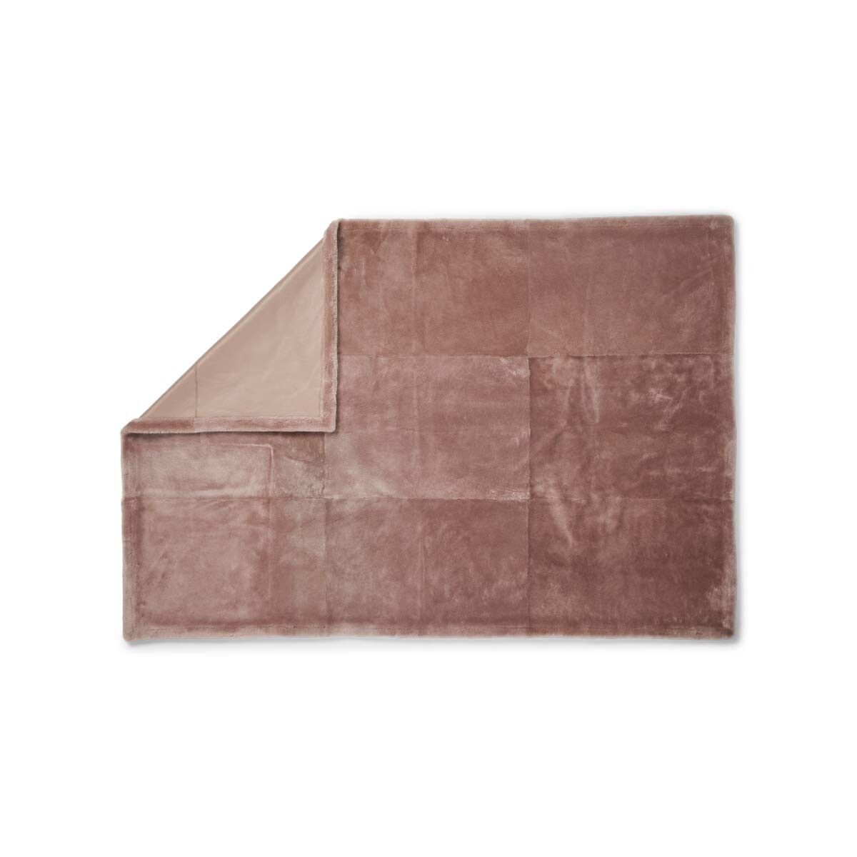 Angelina Throw | Doubleface Sheepskin | Short Wool Stucco Sand