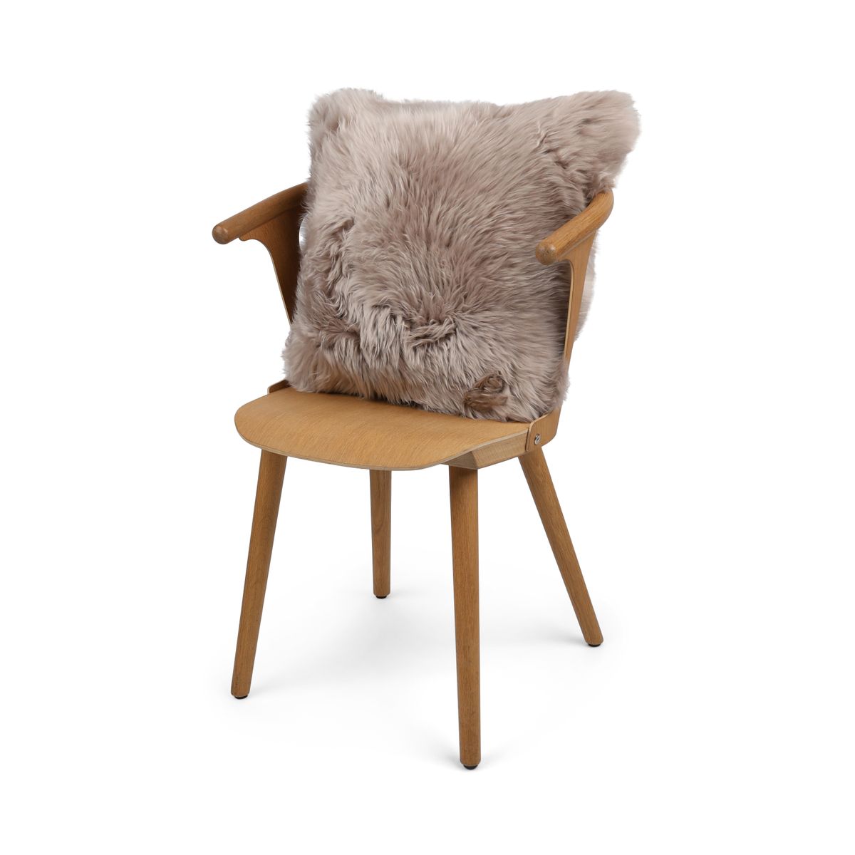 Sheepskin Cushion | Long Wool | New Zealand | 50x50 cm Dove