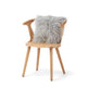 Sheepskin Cushion | Tibet | 40x40 cm Ash Grey/Light Grey